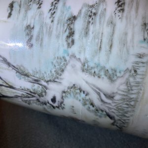 A Chinese qianjiang cai brush pot with fishermen, signed Tan Yin Jie, dated 1875-1884 — 照片 21