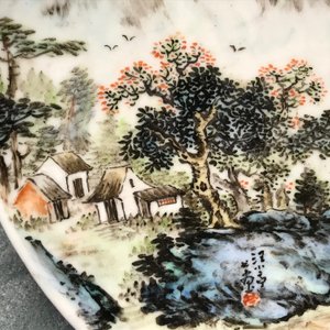 A Chinese qianjiang cai dish inscribed Wang Ye Ting, 20th C. — 照片 6