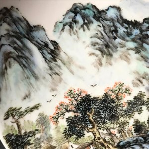 A Chinese qianjiang cai dish inscribed Wang Ye Ting, 20th C. — 照片 8
