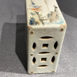 A Chinese qianjiang cai head rest, 19/20th C. — 照片 13
