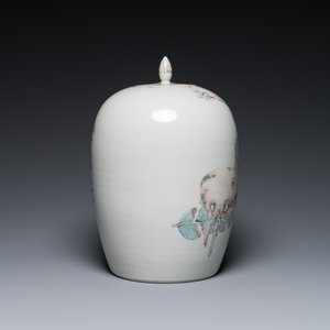 A Chinese qianjiang cai jar and cover, signed Ma Qingyun 馬慶雲, dated 1896 — 照片 3