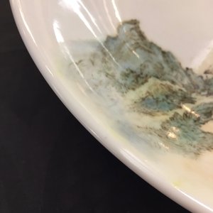 A Chinese qianjiang cai landscape dish, 19/20th C. — photo 3
