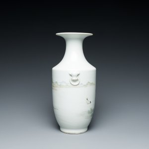 A Chinese qianjiang cai 'mountainous landscape' vase, signed Cheng Men 程門 and Xiao Yuan Zhen Cang 筱園珍藏 seal mark, 19th C. — photo 2