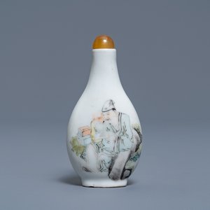 A Chinese qianjiang cai snuff bottle, signed Fang Jiazhen, dated 1898 — 照片 1