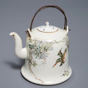 A Chinese qianjiang cai teapot and cover, 19/20th C. — 照片 7
