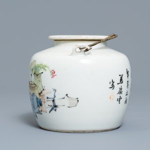 A Chinese qianjiang cai teapot and cover, 19/20th C. — 照片 3