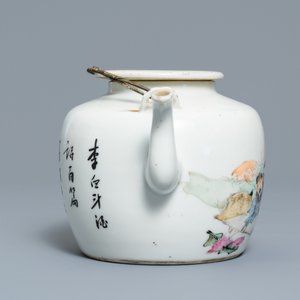 A Chinese qianjiang cai teapot and cover, 19/20th C. — 照片 5