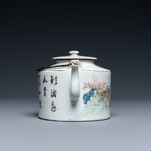 A Chinese qianjiang cai teapot and cover, 19/20th C. — photo 3