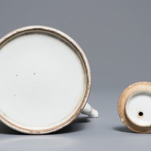 A Chinese qianjiang cai teapot and cover, signed Wang Youtang, 19/20th C. — 照片 7