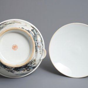 A Chinese qianjiang cai tureen and cover, 20th C. — 照片 7