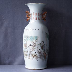 A Chinese qianjiang cai two-sided design vase, 19/20th C. — 照片 8