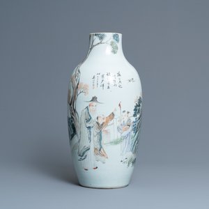 A Chinese qianjiang cai vase, 19th C. — photo 1