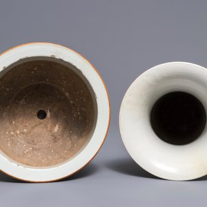 A Chinese qianjiang cai vase and a jardinière, 19/20th C. — photo 5