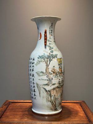 A Chinese qianjiang cai Vase, signed Wang Xingli 汪興黎, 19/20th C. — 照片 5