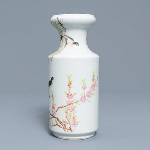 A Chinese qianjiang cai vase, signed Zhang Ying, 19/20th C. — photo 2