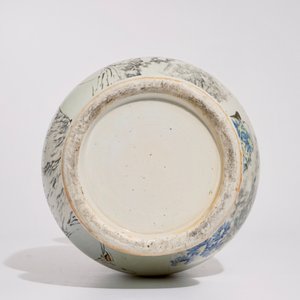A Chinese qianjiang cai vase with a scene of go-players, 19/20th C. — 照片 5