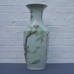 A Chinese qianjiang cai vase with figures near an ox, Ma Qingyun, 19/20th C. — 照片 10