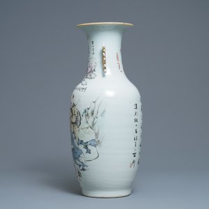 A Chinese qianjiang cai vase with large figures, 19/20th C. — photo 4