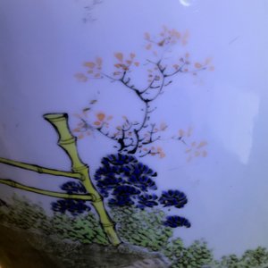 A Chinese qianjiang cai vase with the immortal Lan Caihe, 19th C. — 照片 12