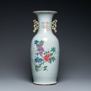 A Chinese qianjiang cai vase with two-sided design, 19/20th C. — photo 3