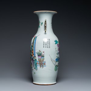 A Chinese qianjiang cai vase with two-sided design, 19/20th C. — photo 4