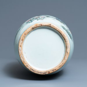 A Chinese qianjiang cai vase with two-sided design, 19/20th C. — photo 6