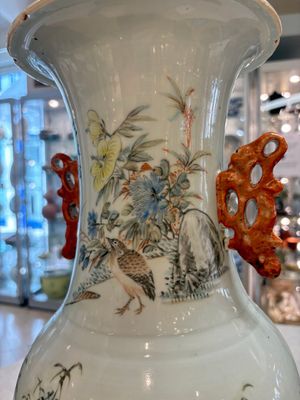 A Chinese qianjiang cai 'Zhu Lin Qi Xian 竹林七賢' vase, signed Wang Zhaoli 汪照黎, dated 1908 — photo 8