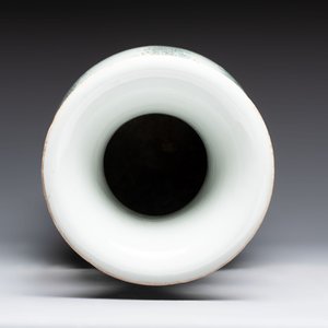 A Chinese qianjiang cai 'Zhu Lin Qi Xian 竹林七賢' vase, signed Wang Zhaoli 汪照黎, dated 1908 — photo 5