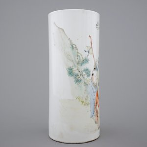 A Chinese Qianjiang porcelain hat stand, 19/20th C. — photo 4