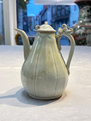 A Chinese qingbai ewer and cover, Yuan — photo 1