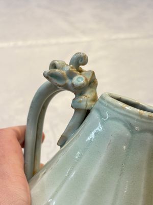 A Chinese qingbai ewer and cover, Yuan — photo 12