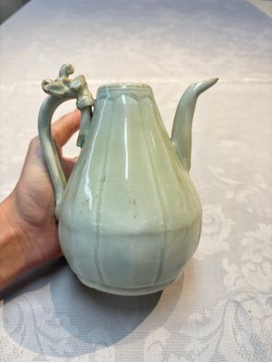 A Chinese qingbai ewer and cover, Yuan — photo 4