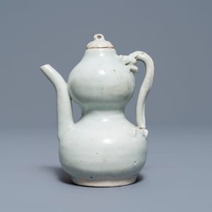 A Chinese qingbai ewer and cover, Yuan — 照片 4