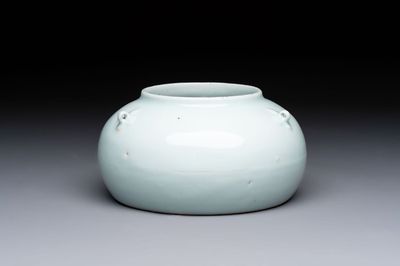 A Chinese qingbai-glazed jar with three handles, 18th C.