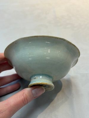 A Chinese qingbai lobed cup and stand, Song — foto 3