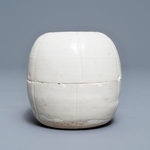 A Chinese qingbai melon-shaped box and cover, Southern Song — 照片 5