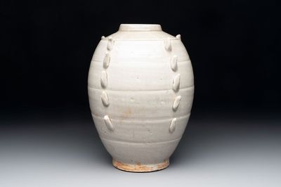 A Chinese qingbai multi-cornered jar, Song