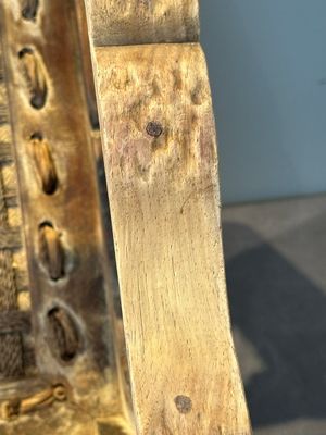 A Chinese rectangular huanghuali wooden stool with 'chilong' design, 17/18th C. — photo 16