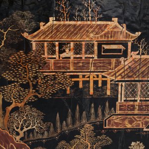 A Chinese rectangular lacquered wood table for the European market, 19th C. — 照片 13