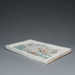 A Chinese rectangular qianjiang cai tray, signed Xu Jinchang 徐金昌, dated 1889 — 照片 3