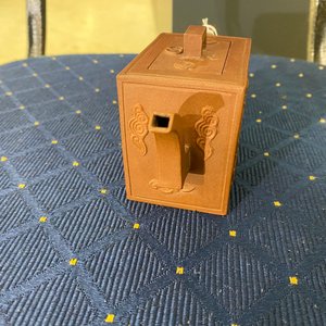 A Chinese rectangular Yixing stoneware 'dragon' teapot, seal mark, Kangxi — 照片 18