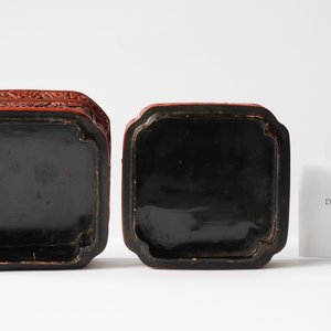A Chinese red cinnabar lacquer four-tiered box, Wanli — 照片 14
