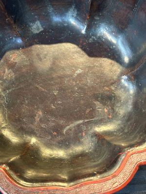 A Chinese red cinnabar lacquer jardiniere with floral design, Yongzheng/Qianlong — foto 8