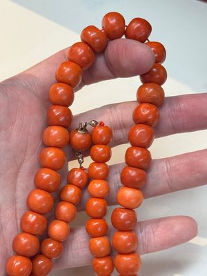 A Chinese red coral necklace, 19th C. — photo 13