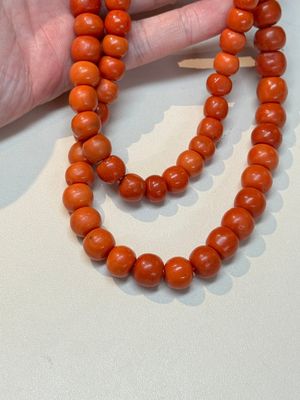 A Chinese red coral necklace, 19th C. — photo 15