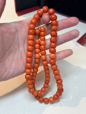 A Chinese red coral necklace, 19th C. — photo 10