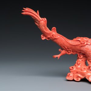 A Chinese red coral sculpture of a dragon, 19th C. — 照片 8