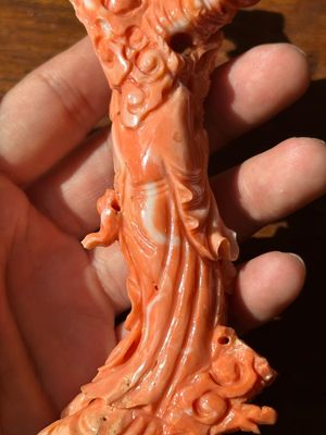 A Chinese red coral sculpture of Shoulao, 19/20th C. — photo 11