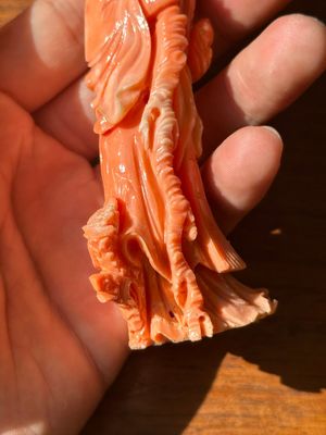 A Chinese red coral sculpture of Shoulao, 19/20th C. — photo 8