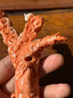 A Chinese red coral sculpture of Shoulao, 19/20th C. — photo 9